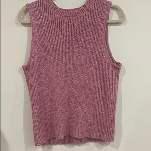 Pink Women's Sleeveless Sweater